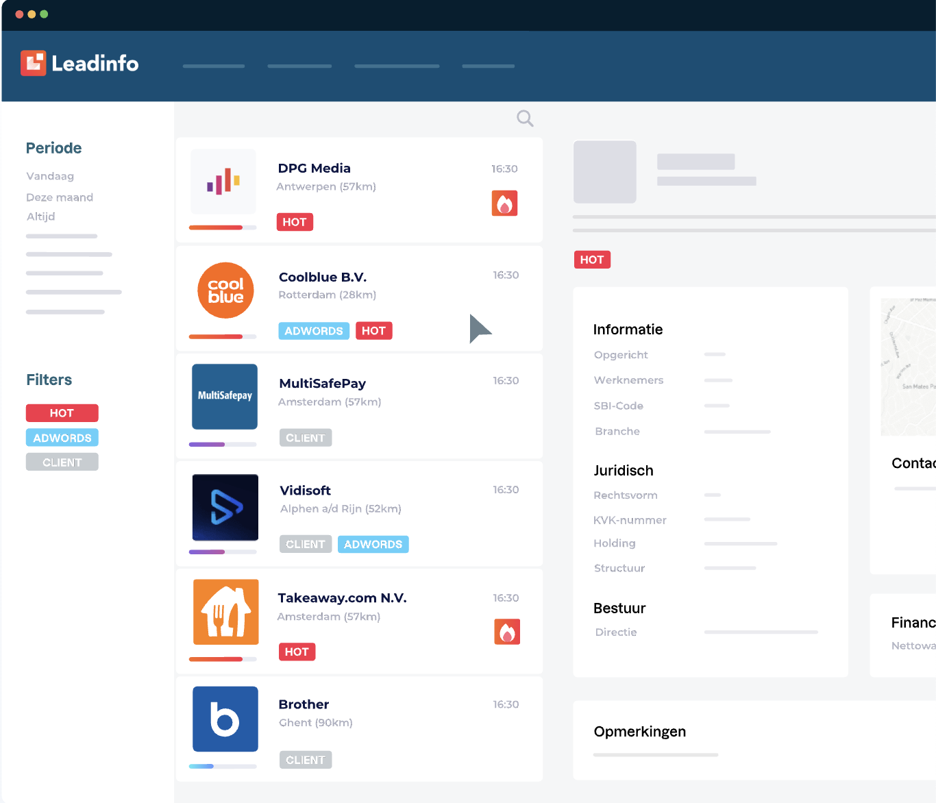 Ontdek welke bedrijven je website bezoeken met LeadInfo